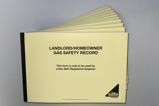 thumbnail image 2 of Regin Gas Safety Check Inspection Record Pad - 25 Sets - Landlord Homeowner Book 2 of 3